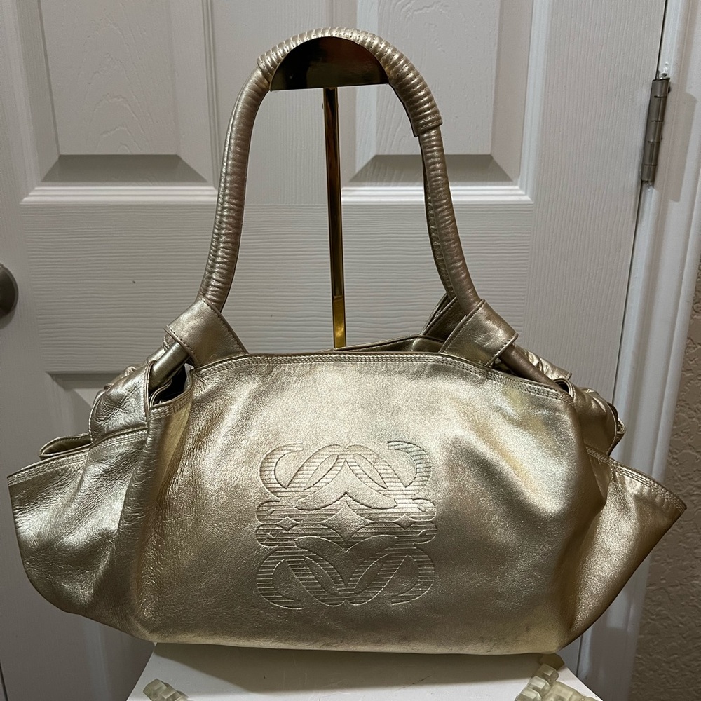 Loewe Gold Shoulder Bag